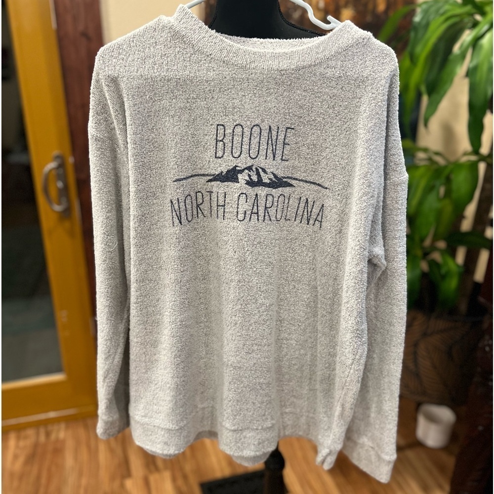 Boone North Carolina terry cloth sweater size XL - Picture 2 of 5